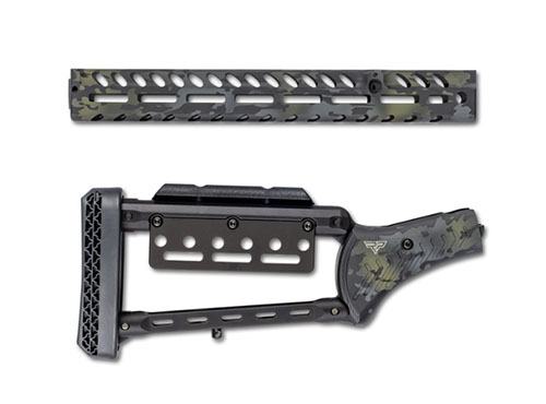 Rossi R95 Pistol Grip Stock Set (Black Multicam) tilbyr lettvekts, justerbar komfort og optimal håndtering for presisjonsskyting og jakt.